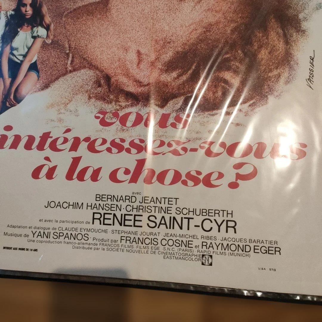 ナタリー・ドロン「新個人教授」本国フランスオリジナル映画ポスター