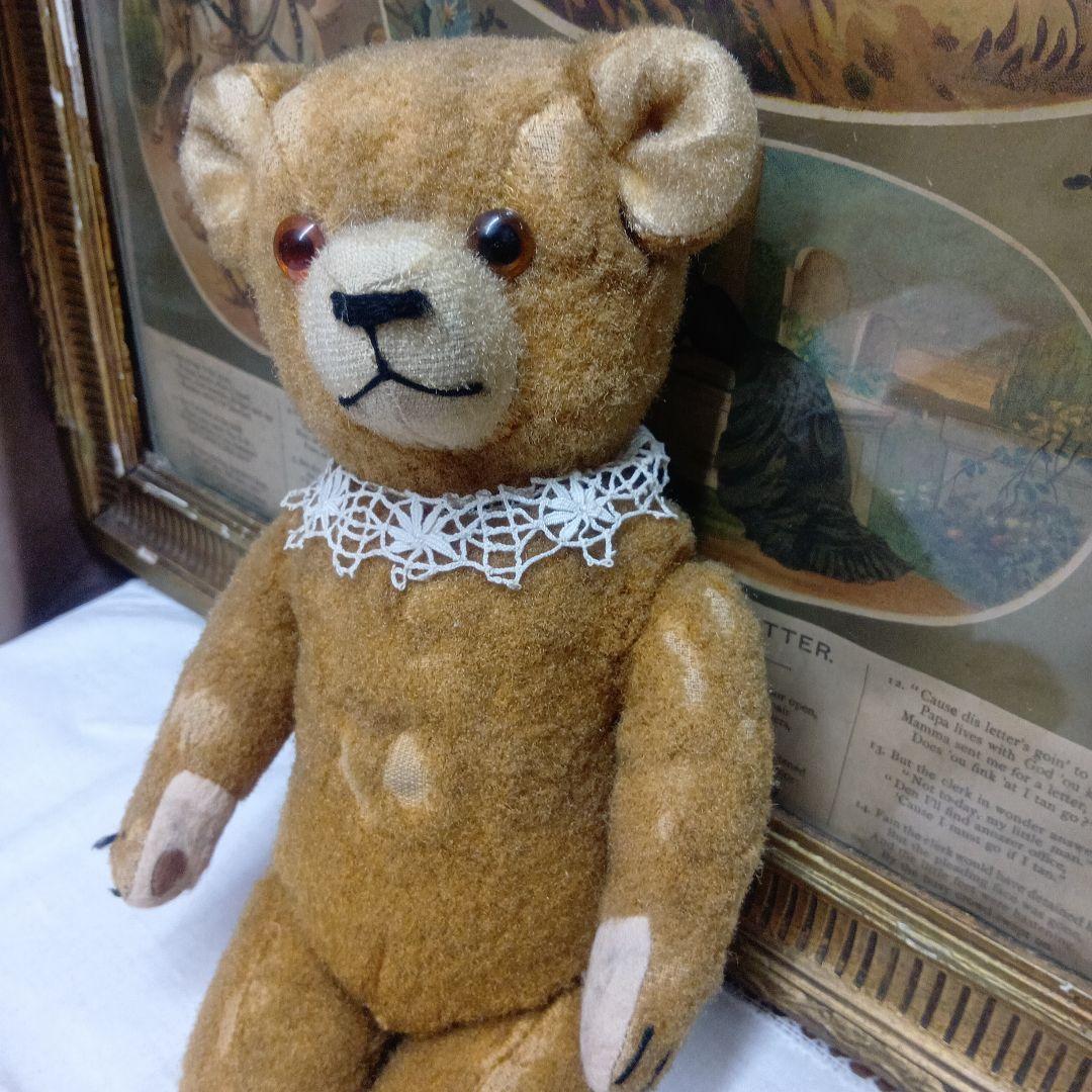 ♥フランスからやって来た優しいお顔のアンティーク　テディベア♥