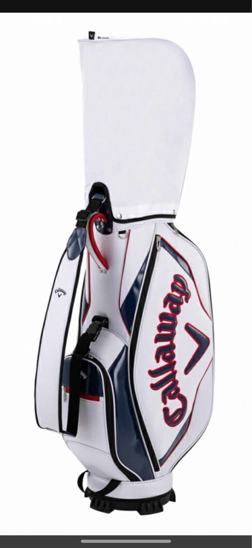 Callaway キャディバッグ ホワイト ネイビー レッド