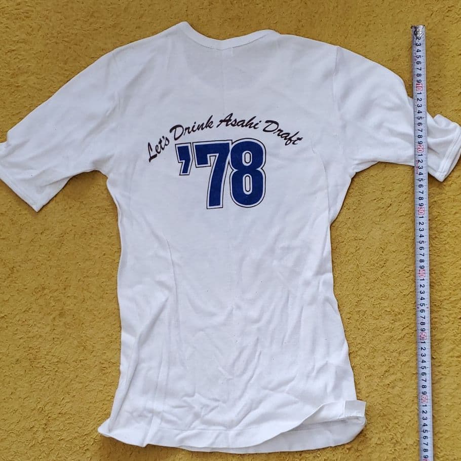 驚珍品！42年前？アサヒビール　ノベルティTシャツ