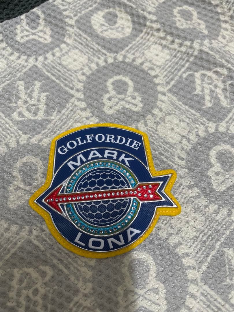 MARK & LONA グレー模様 ハイネックシャツ国内正規品