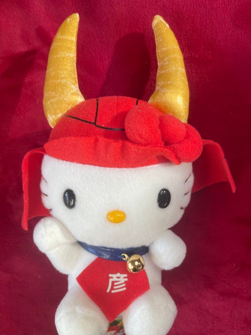 タグ付き☆ご当地キティ 獅子舞 彦根 七福神 マスコット ぬいぐるみ 3体