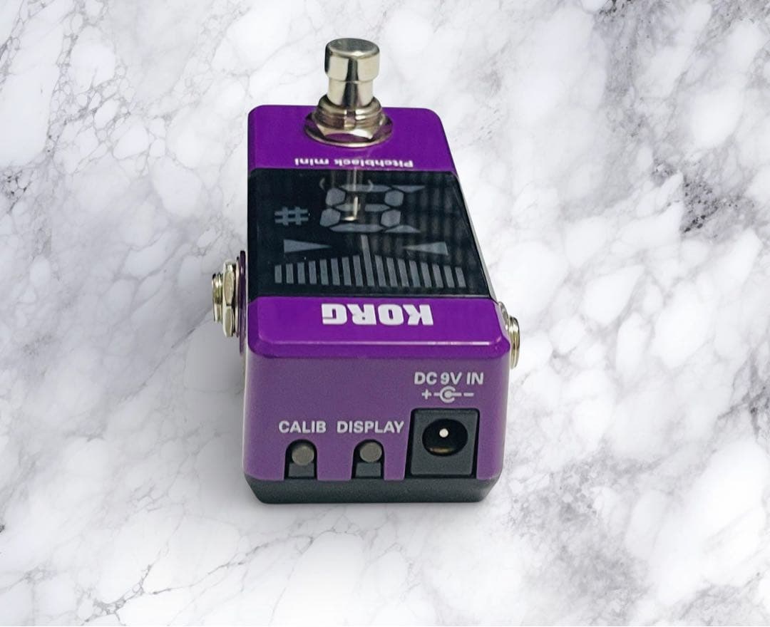 （美品）KORG Pitchblack mini チューナー パープル色