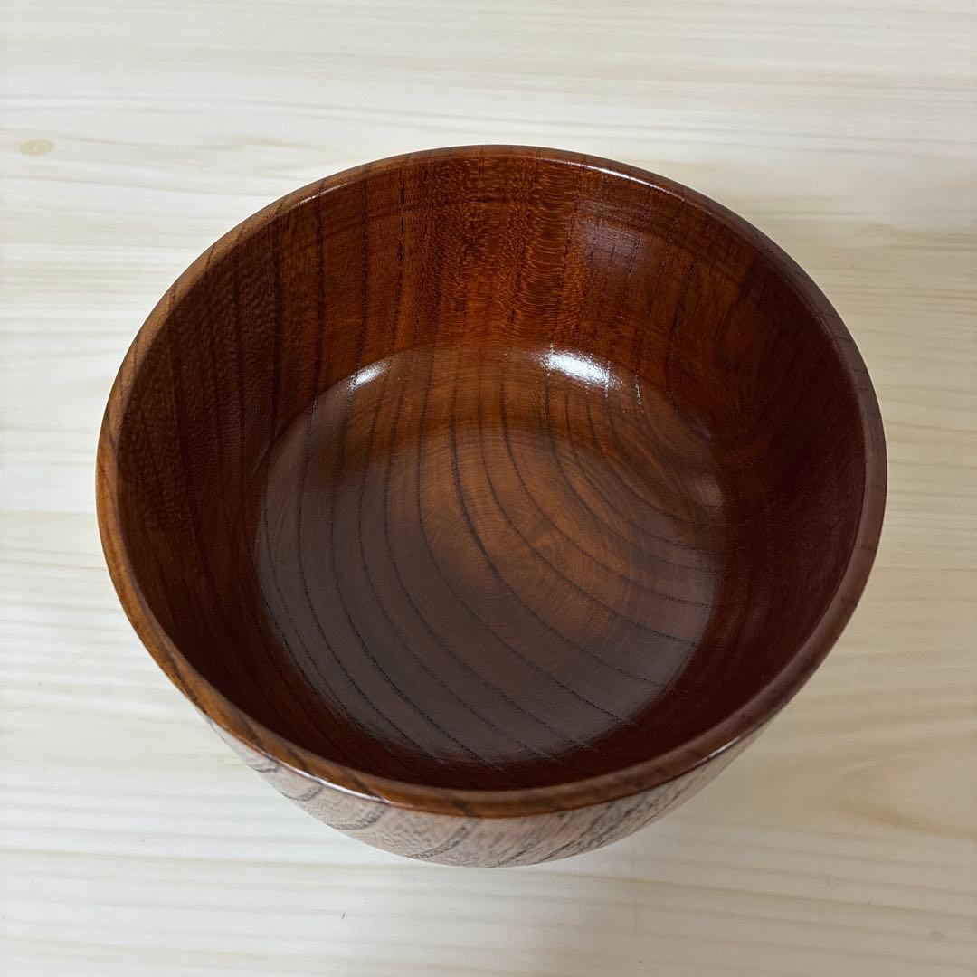 天然木　飯碗　蓋付き　おひつ　漆器