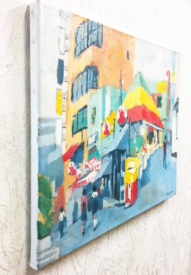 絵画 418 油絵/風景/街景/東京/渋谷/P10号
