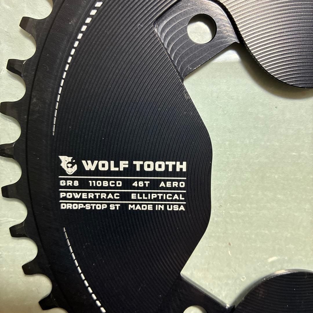 WOLF TOOTHエアロチェーンリングGRX用DROP-STOP ST/46T