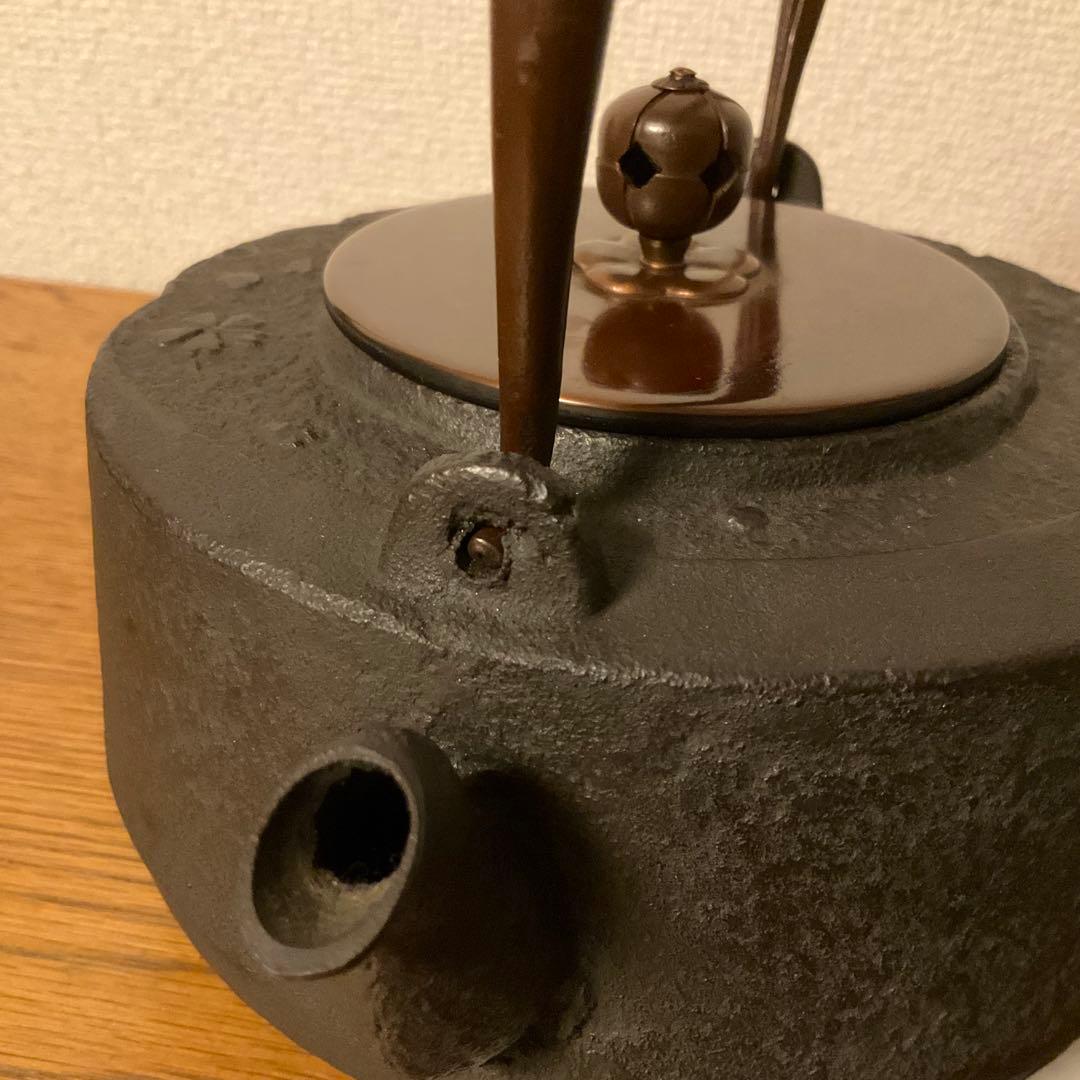 鉄瓶　京鉄瓶　茶道具　雪月花　鳴り金