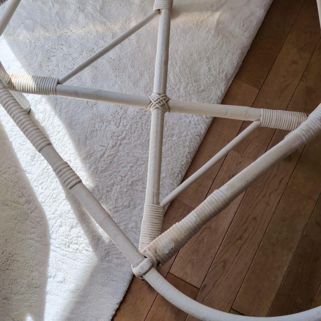 アンティーク　ベビーバスケット ホワイト　シャビーシック