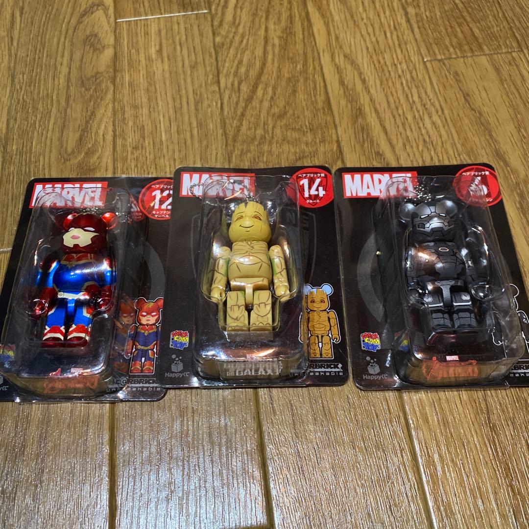 marvelマーベルアイアンマンベアブリックなど大量セットHappyくじSP賞