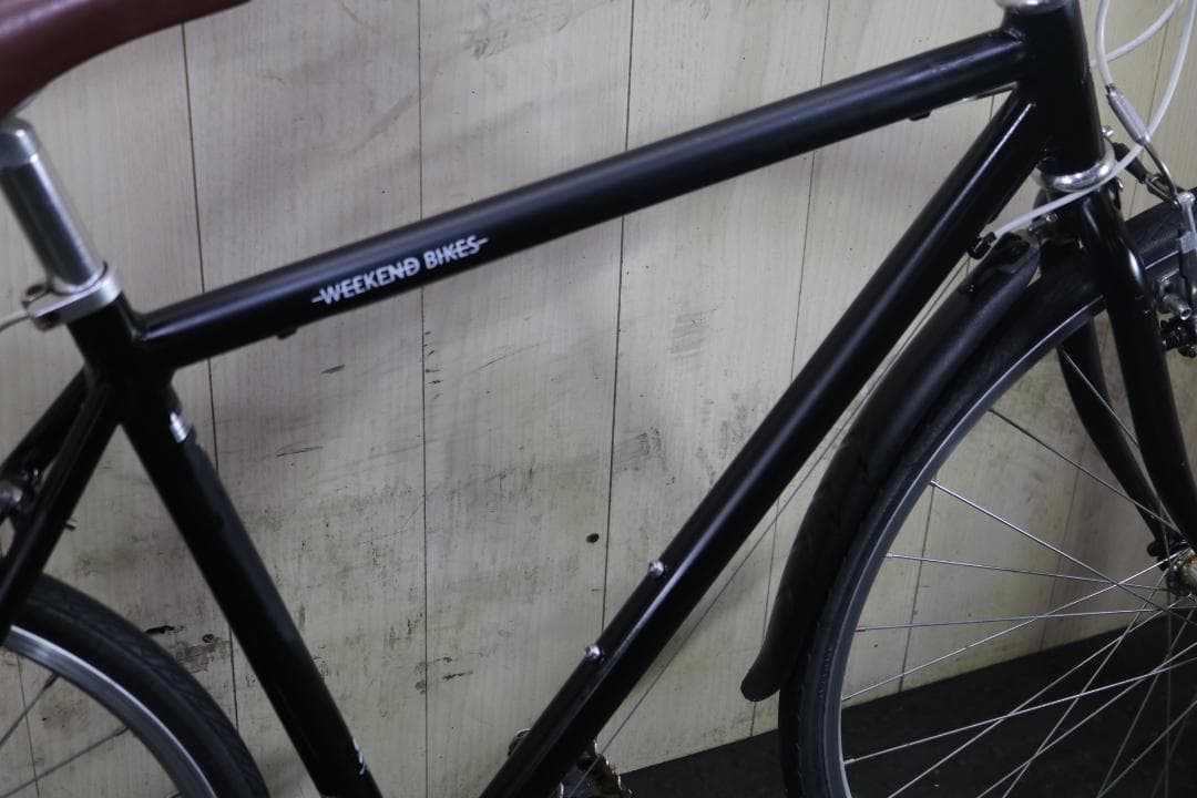 あさひ製WEEKEND アルミ 700C 7速 510mm BLACK クロス