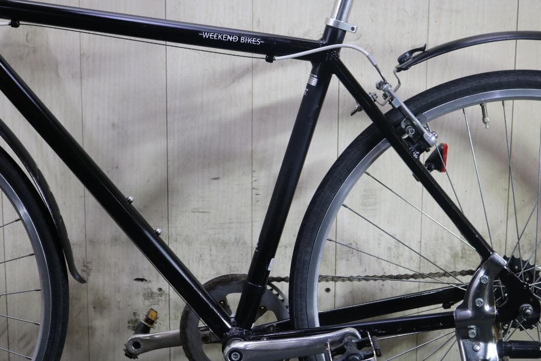 あさひ製WEEKEND アルミ 700C 7速 510mm BLACK クロス
