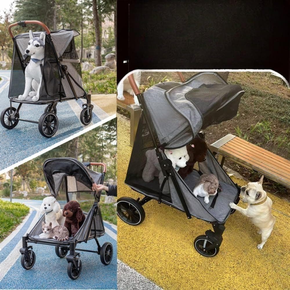大型犬カート ペットカート ワンタッチ折りたたみ式 犬カート