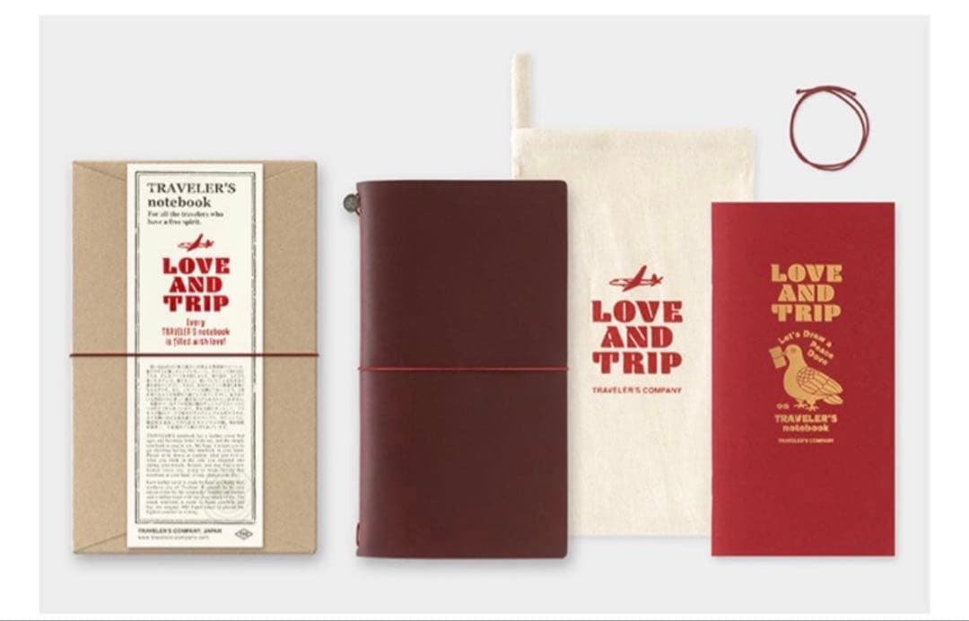 トラベラーズノート　LOVE AND TRIP限定、5点セット