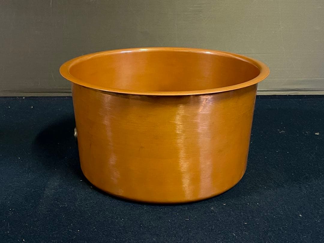【未使用 美品】「母」 立礼 御園棚 丸型 炉落とし 炉壇 コード穴 (D)