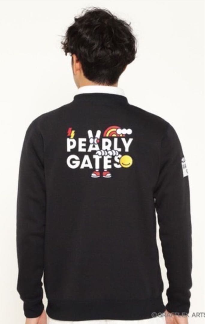 新品 正規品 パーリーゲイツ どうしちゃったPGスウェット 紺 サイズ6 XL