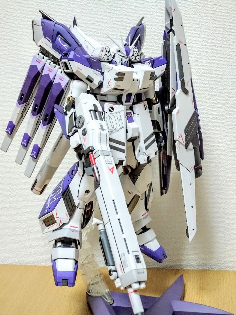 割*箸様 完成品　MG ver.Ka Hi-νガンダム＆H.W.S.装備