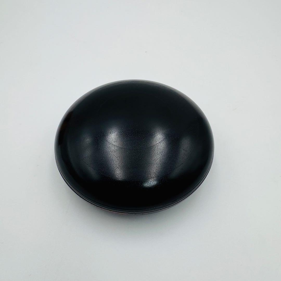 【人間国宝　川北良造　縞黒檀　蒔絵香合　共箱】骨董　アンティーク　インテリア