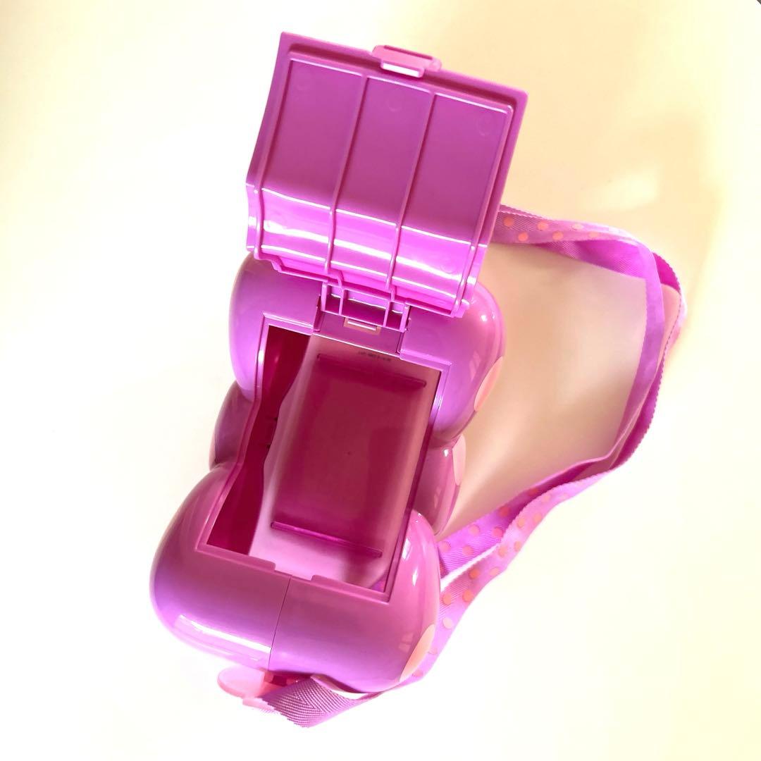 ディズニー　ミニー　デイジー　リボンポップコーンバケット　レッド　パープル　廃盤