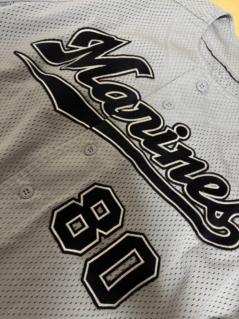 千葉ロッテマリーンズ バレンタイン ユニフォーム ビジター 実使用 1995年