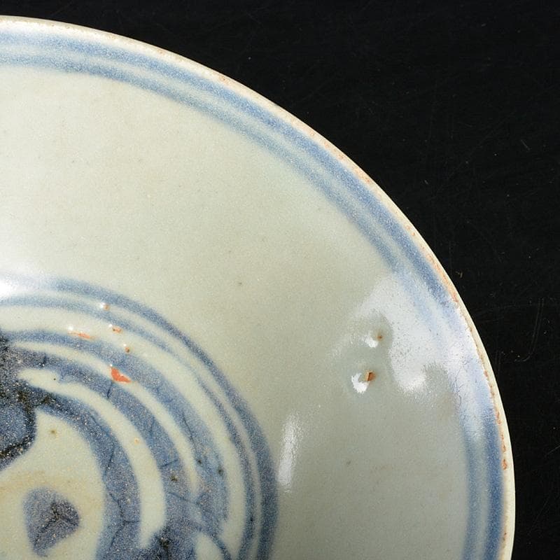 中国　呉須染付　煎茶碗　ぐい呑　酒盃　V　R6275