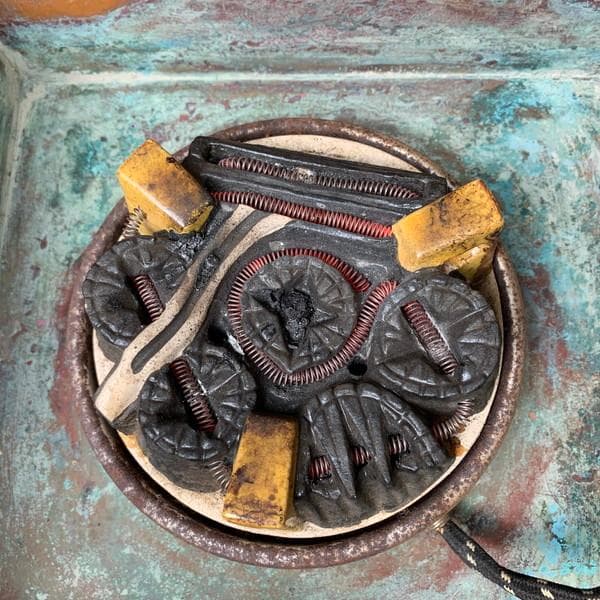 桑製置炉電熱器付き [B33497]