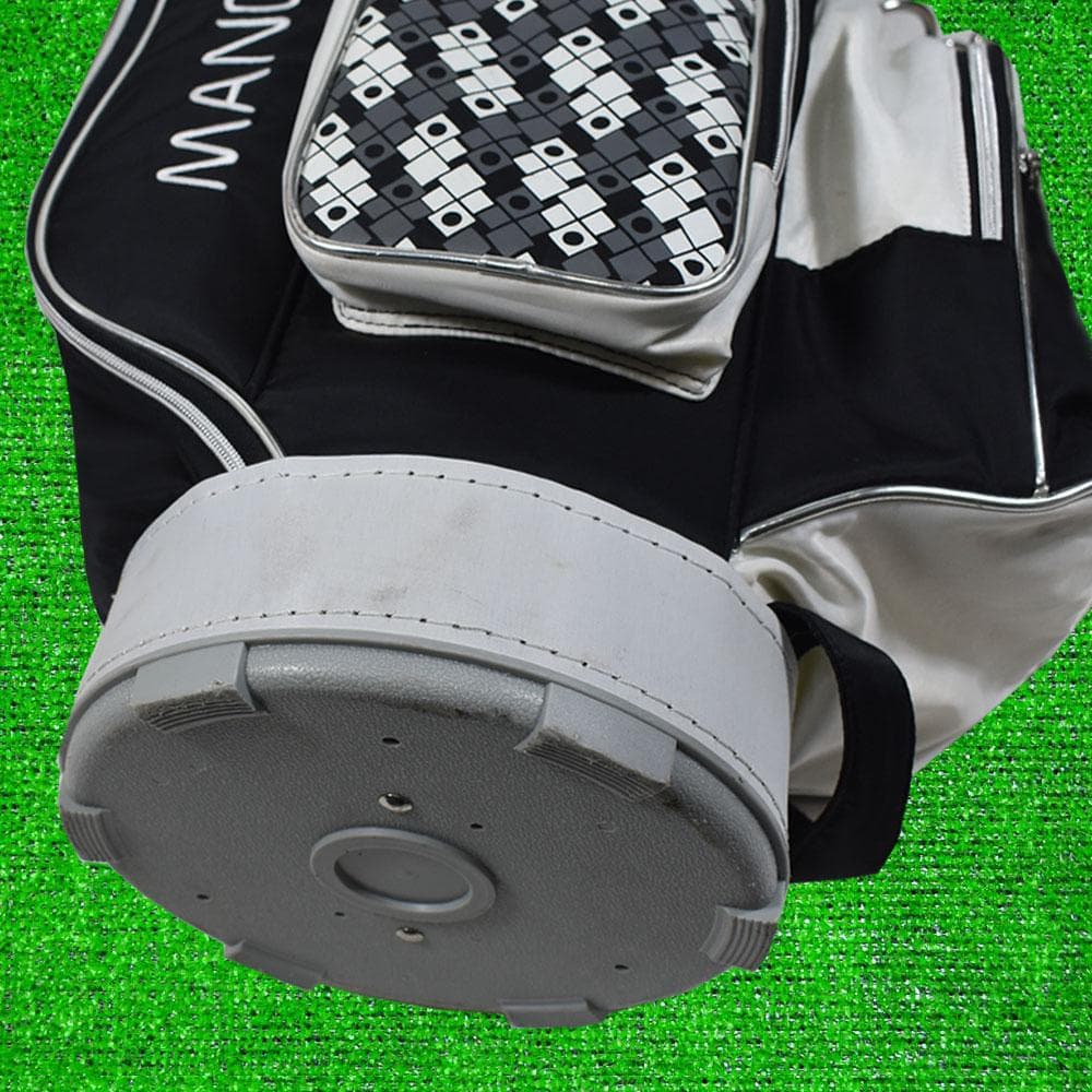 マンダリナダック/Kasco レディース キャディバッグ【黒×白】美品！