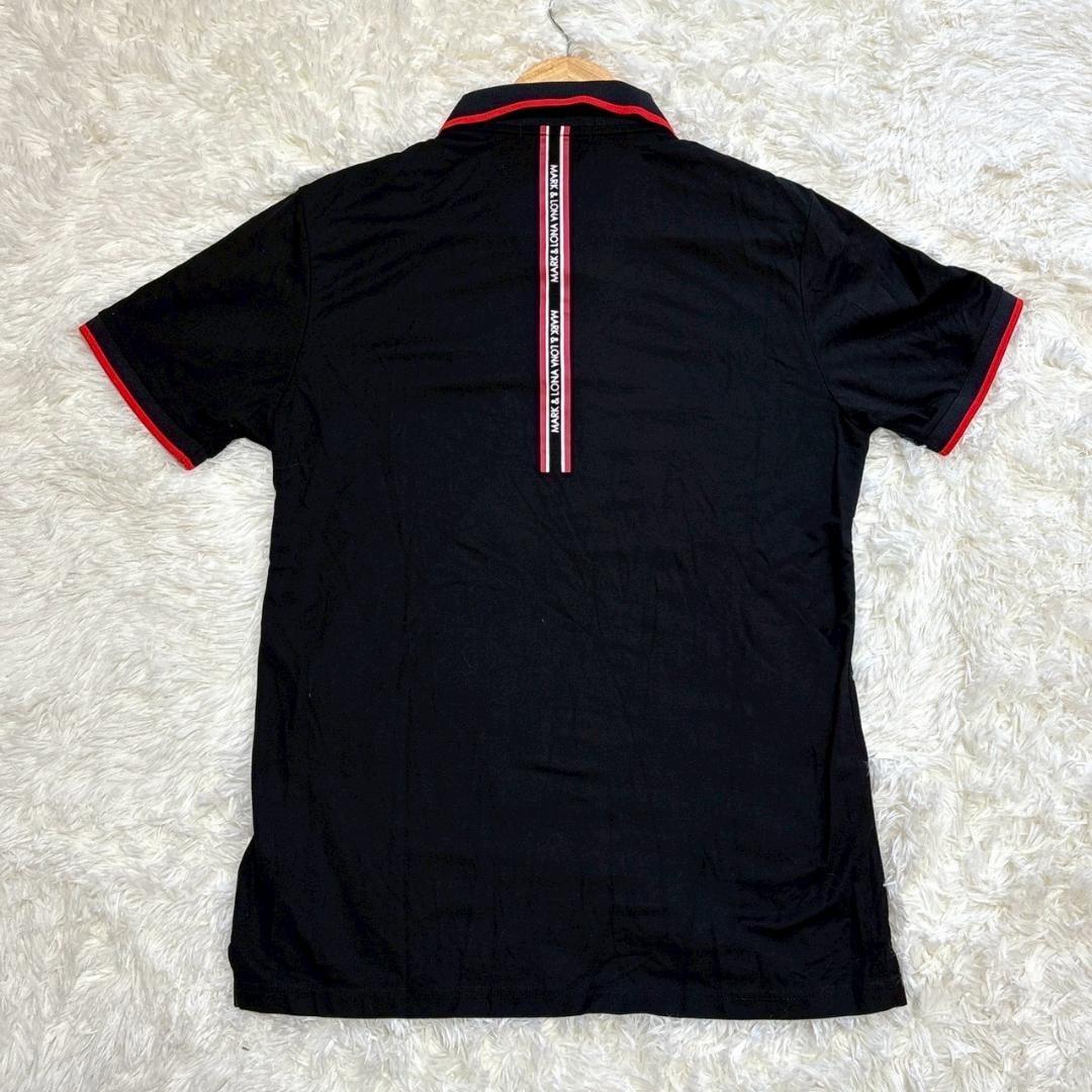 近年モデル MARK&LONA　スカル刺繍 ブラックポロシャツ　L 韓国限定