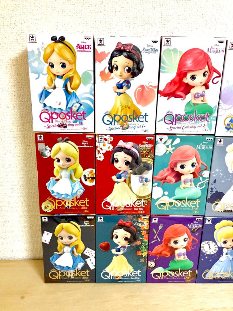 Qposket ディズニープリンセス 18個