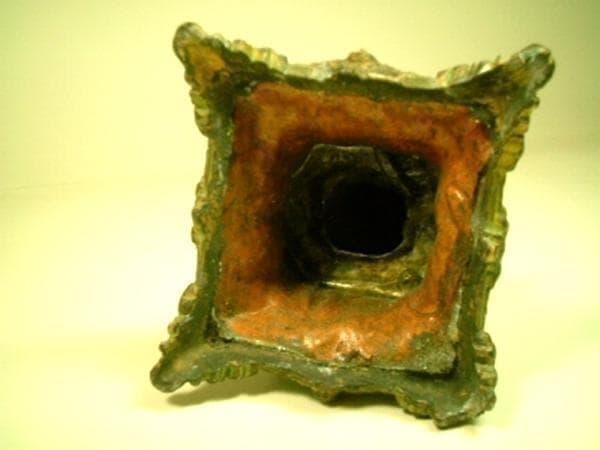 フランス アンティーク 聖心イエス像 台座付 20cm 御心像 19世紀頃