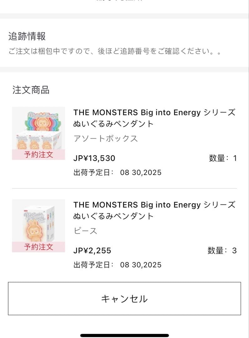 ラブブLabubu ID 正規品Big Into Energy シークレット