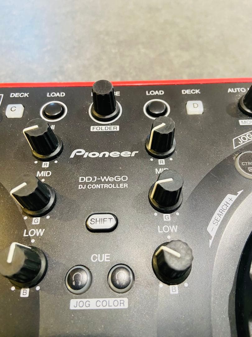 Pioneer DDJ-WEGO DJコントローラー パイオニア　レッド