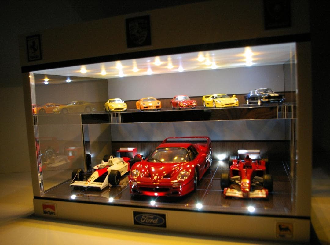 ミッツ・1/18〜1/43展示可・2段式ディスプレーBOX /ネオジオラマ