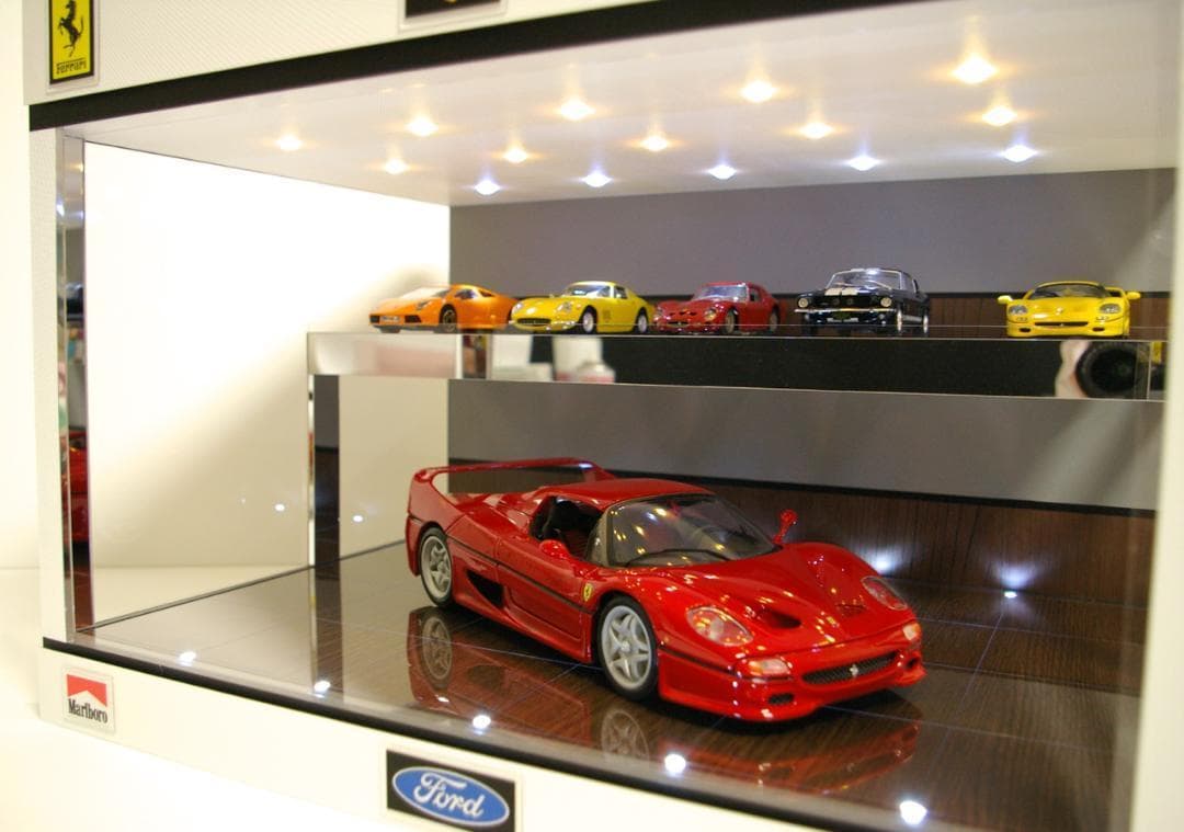 ミッツ・1/18〜1/43展示可・2段式ディスプレーBOX /ネオジオラマ