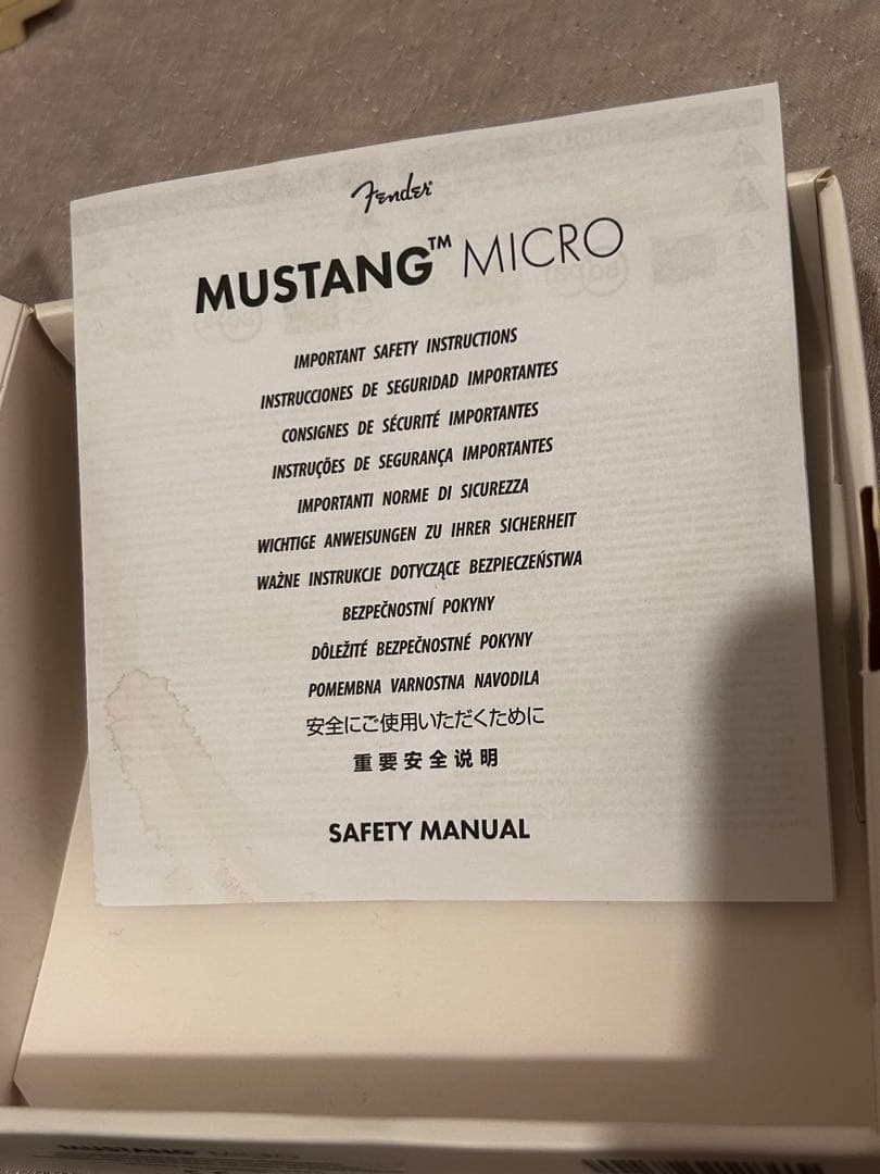 Fender Mustang Micro マスタング　マイクロ