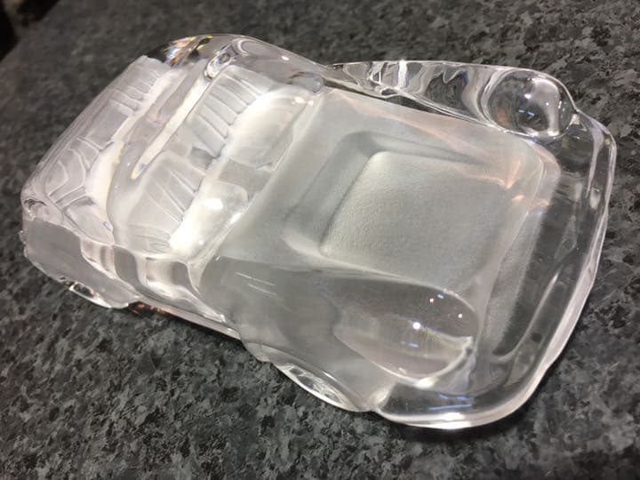 「趣味のコーナー」クリスタルガラス、ポルシェ911 美品