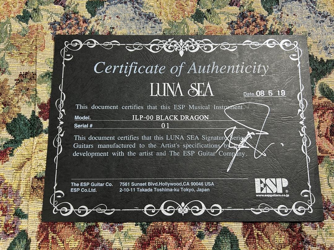ギター ESP INORAN BLACK DRAGON #01