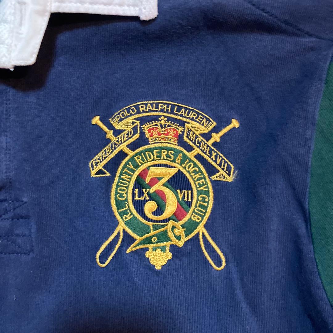 90s Polo Ralph Lauren ラガーシャツ 刺繍 ポロ ラルフ