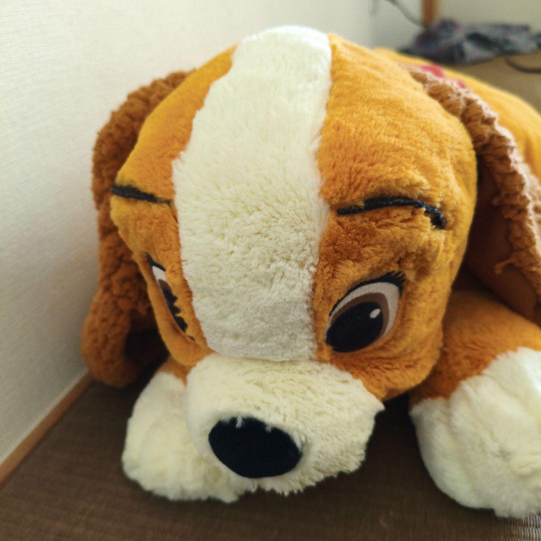 ディズニーストア　わんわん物語　レディ　ぬいぐるみ　ビッグ　抱き枕