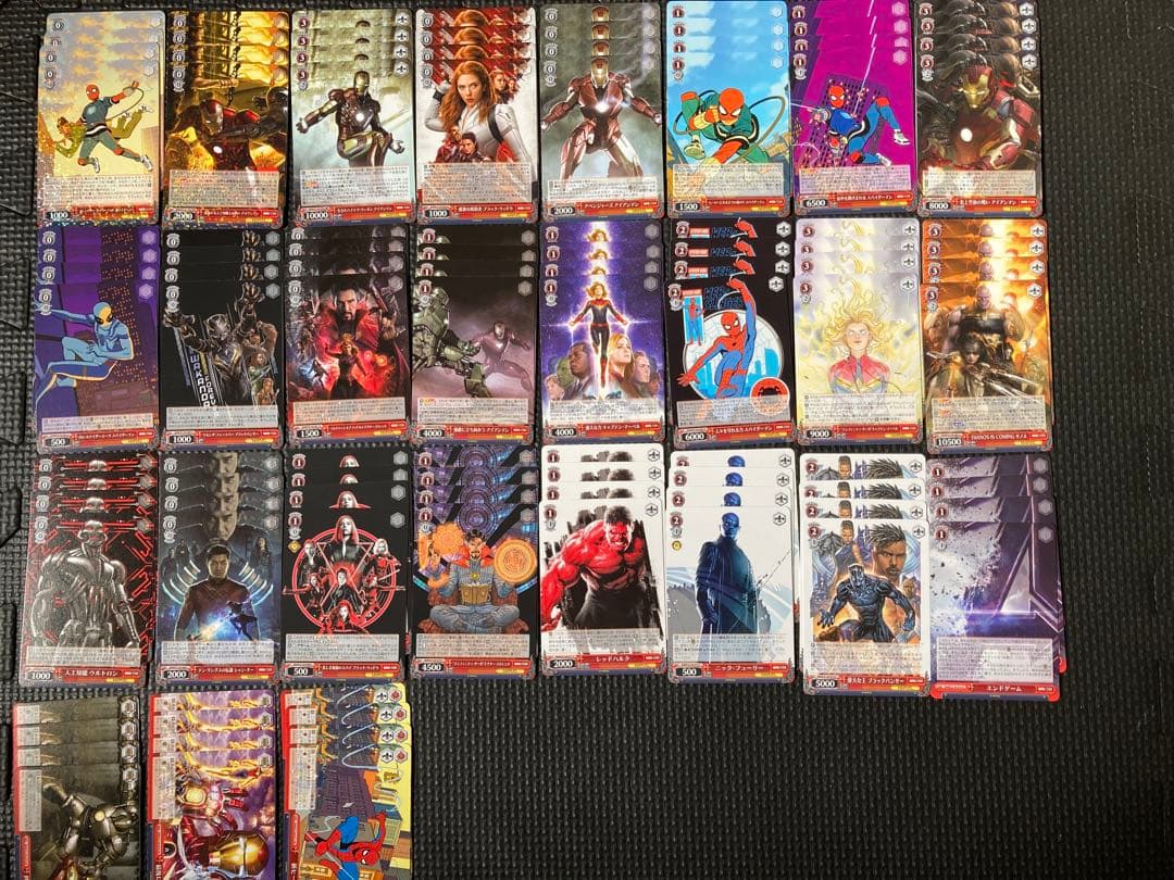 ヴァイスシュバルツ　MARVEL初弾・2弾・3弾4コンセット