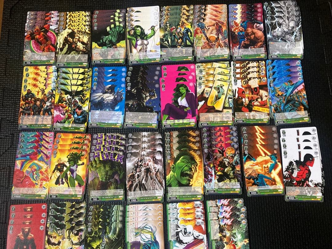 ヴァイスシュバルツ　MARVEL初弾・2弾・3弾4コンセット