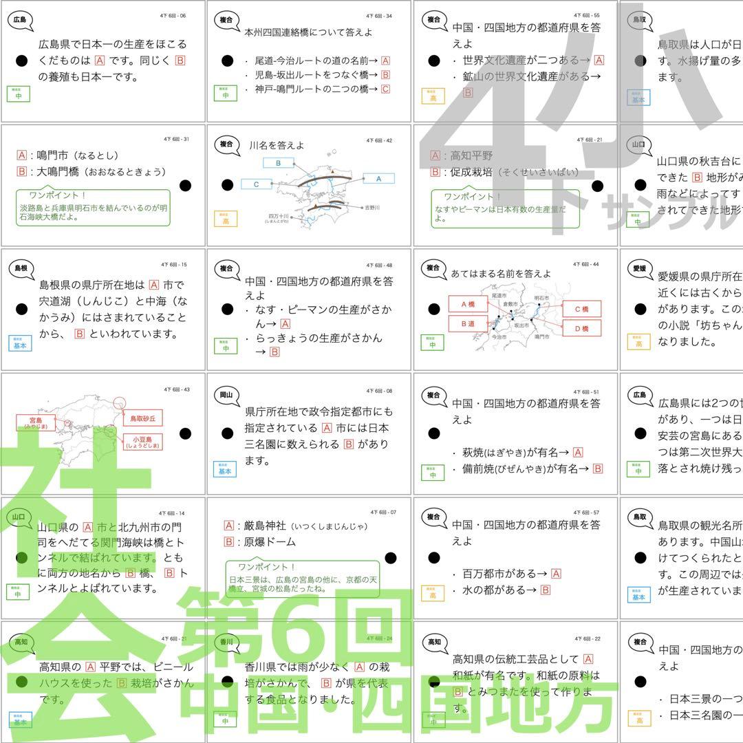 中学受験【4年下全セット 社会・理科 1-18回】組分けテスト対策 予習シリーズ