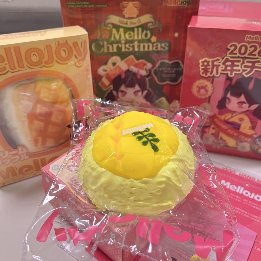 mellojoy ワッフル 四角 新年 チーム 旧 大福　4点セット メロジョイ