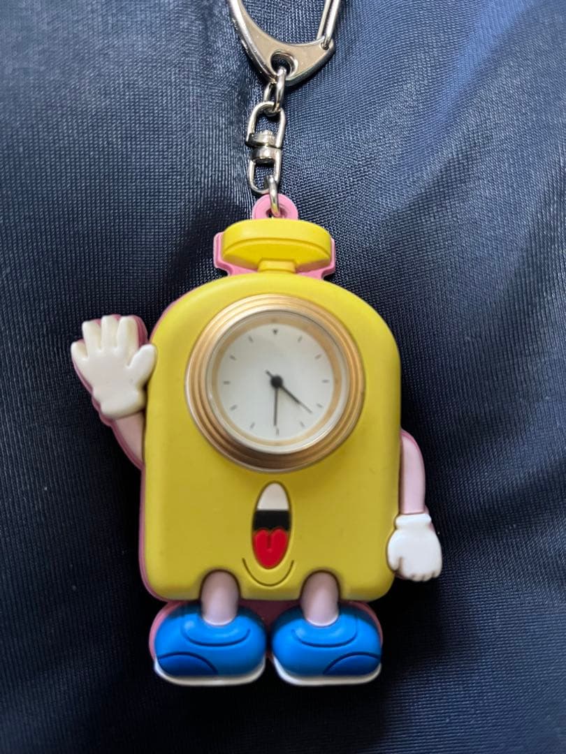 Dr.スランプ アラレちゃん　タイムくん　キーホルダー時計フィギュア　当時品レア