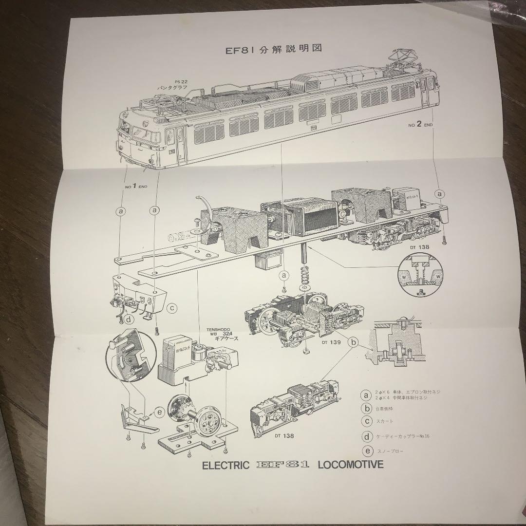 天賞堂 EF81 電気機関車 HOゲージ