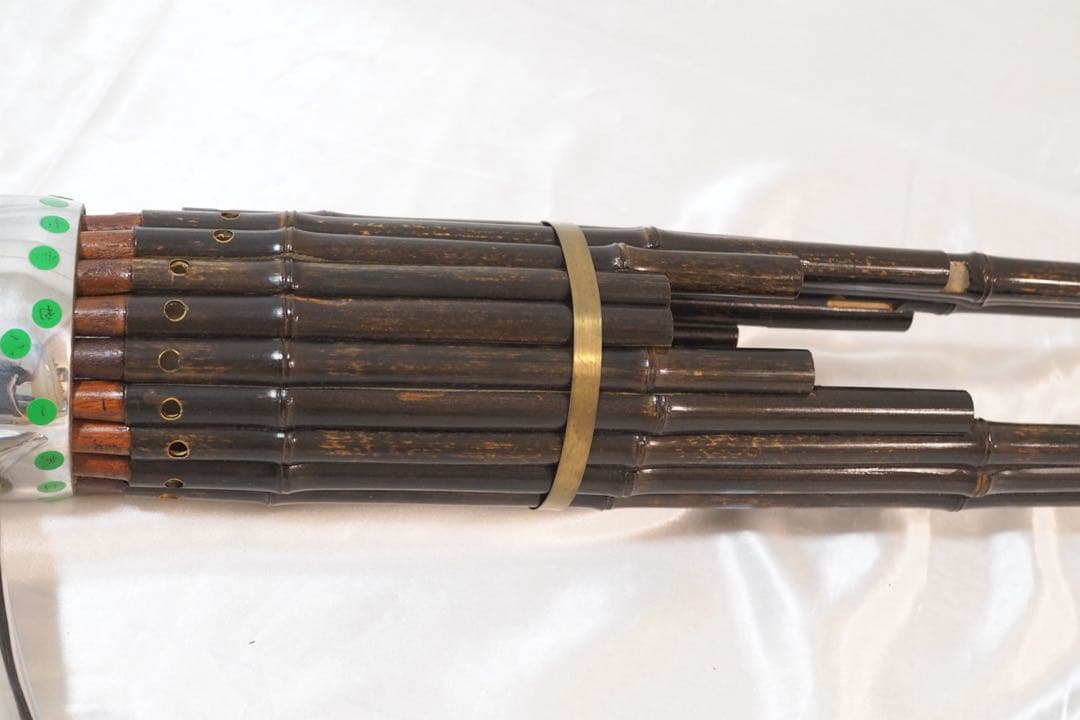 竹製 雅楽 古楽器 笙 しょう ケース付き 楽器