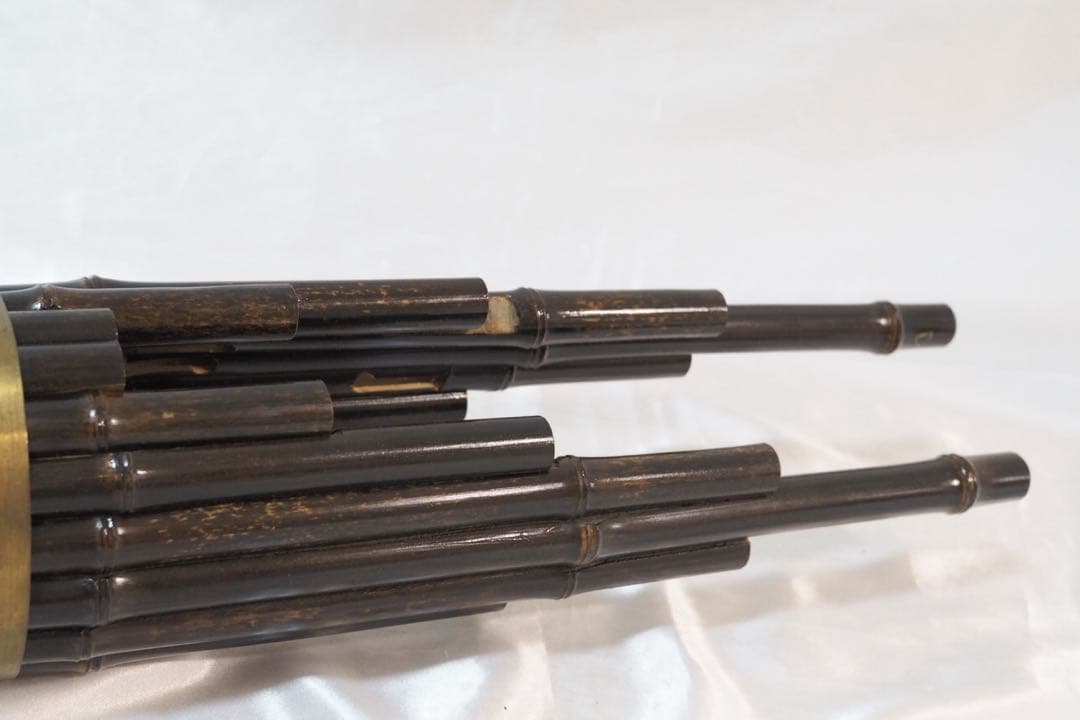 竹製 雅楽 古楽器 笙 しょう ケース付き 楽器