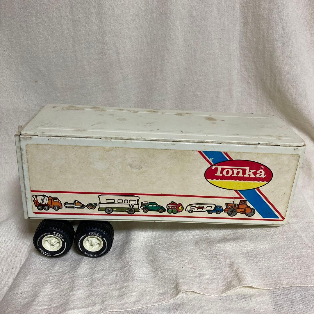 USA製 TONKA トンカ ブリキ トレーラー トラック ビンテージ