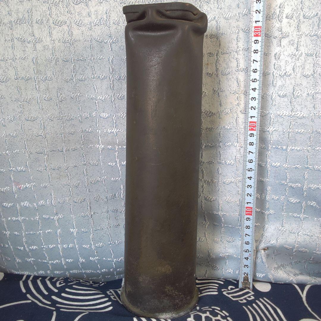 骨董４ シンプルなブラウン花瓶 高さ約30cm