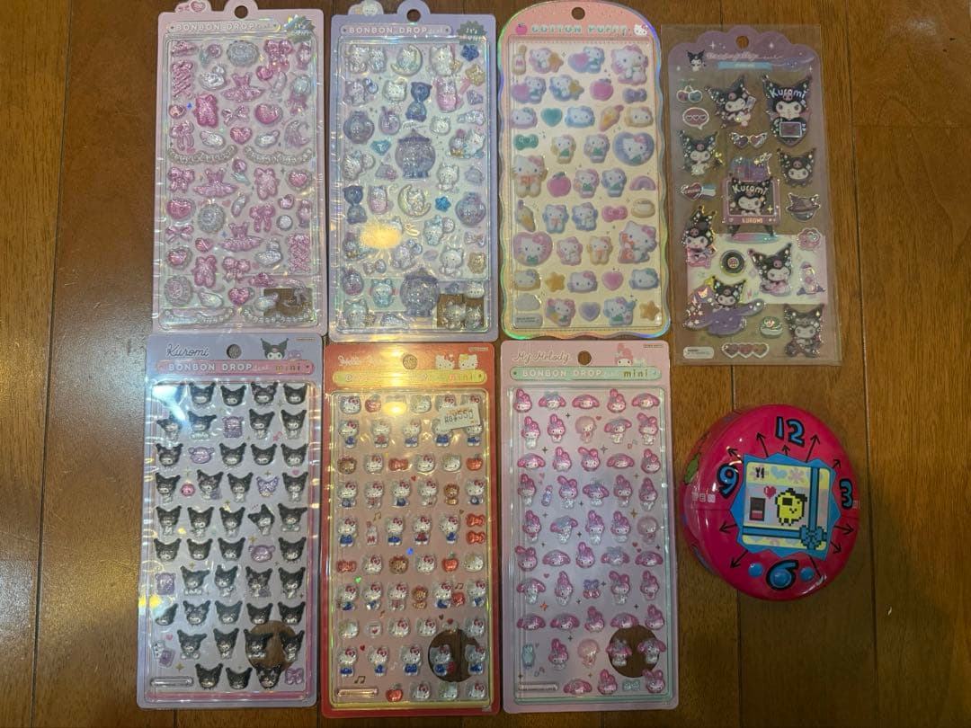 正規品 たまごっち まめっち　ボンボンドロップシール　サンリオ　日本製　キティ