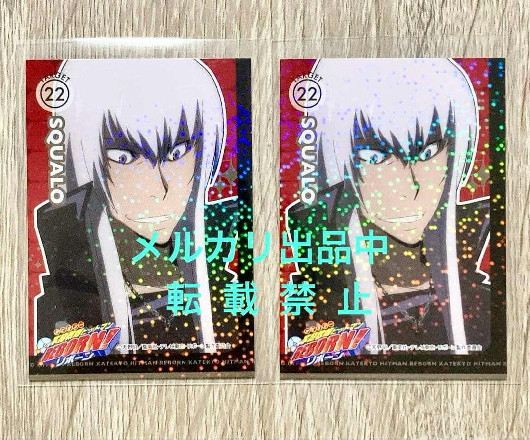 希少 プレミアムカラー スクアーロ リアルペイントシート カード リボーン
